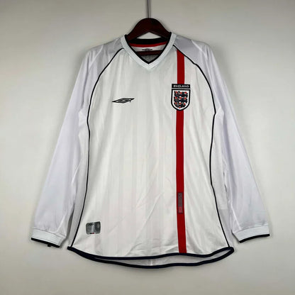 Maillot rétro Angleterre domicile à manches longues 2002