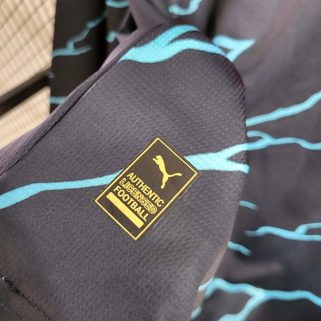 2023/2024 Manchester City Alternativa Visitante Manga Larga