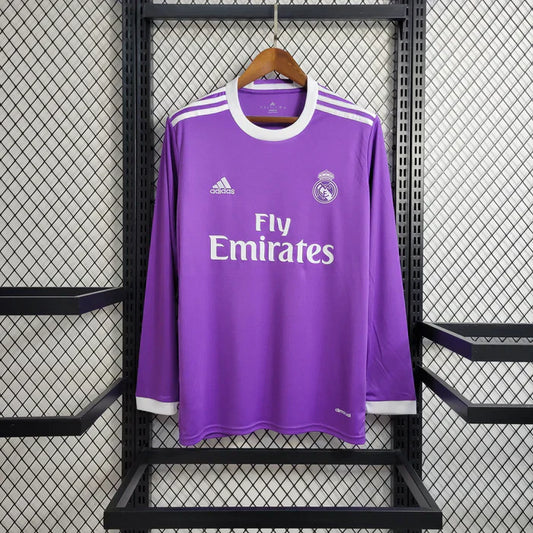 Maillot extérieur à manches longues rétro Real Madrid 2016-2017