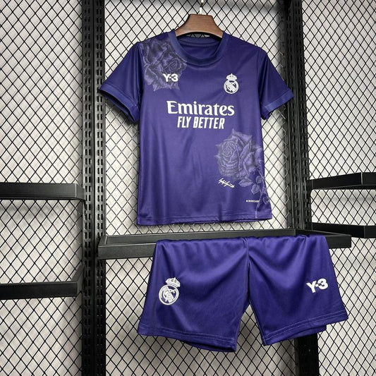 Maillot Real Madrid x Y3 2024/2025 4e édition Violet Taille Enfant