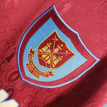 Maillot rétro à manches longues West Ham United Domicile 1995-1997