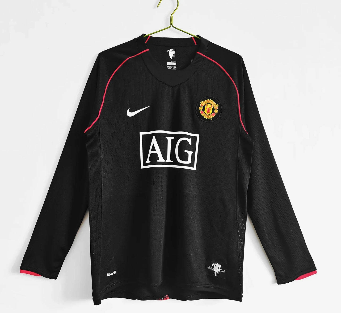 Manchester United Retro 2007-2008 Visitante Kit Manga Larga