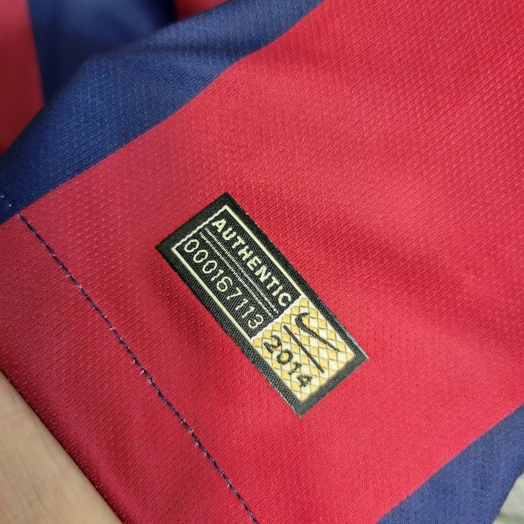 2014-2015 Retro Barcelona Local Long sleeve