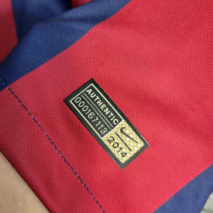 2014-2015 Retro Barcelona Local Long sleeve