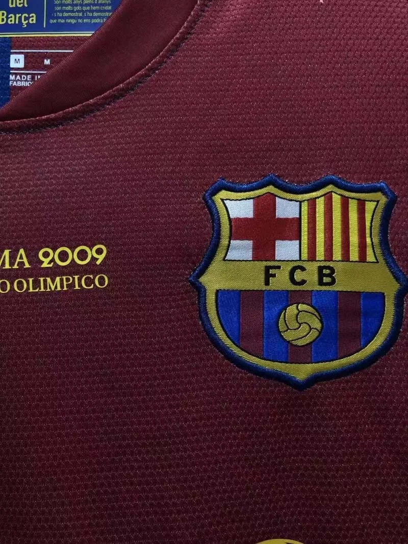 2008-2009 Retro Barcelona Local Champions League Long sleeve