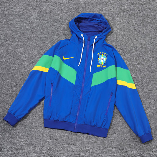 Brasil Blue and Green x Yellow Windbreaker