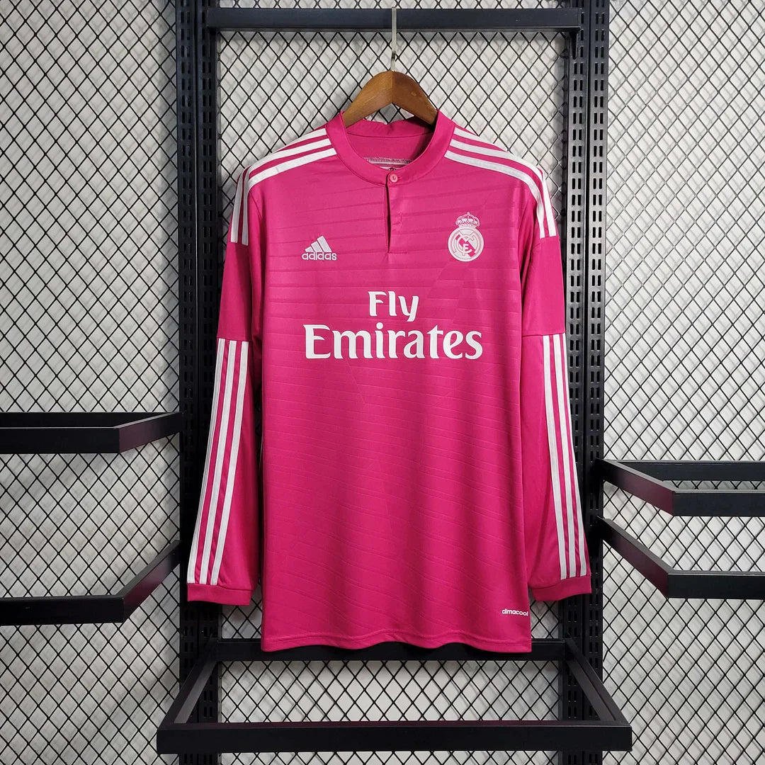2014-2015 Retro Real Madrid Visitante Manga Larga