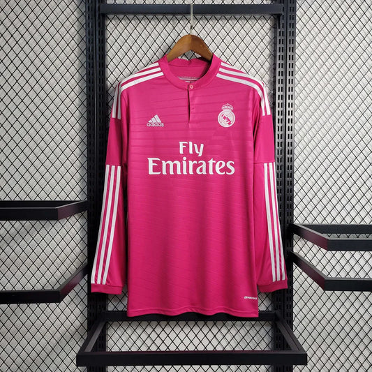 2014-2015 Retro Real Madrid Visitante Manga Larga