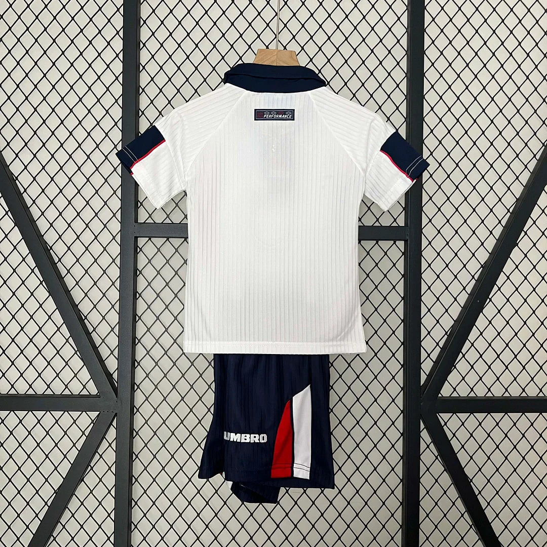 Maillot rétro Angleterre domicile 1998, taille enfant