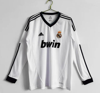 Maillot domicile à manches longues rétro Real Madrid 2012-2013